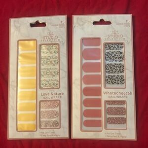 Studio Selection Nail Wraps x2 different (NEW)